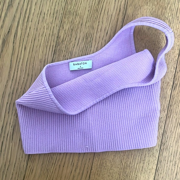 Aritzia babaton sculpted one shoulder top - Picture 2 of 4